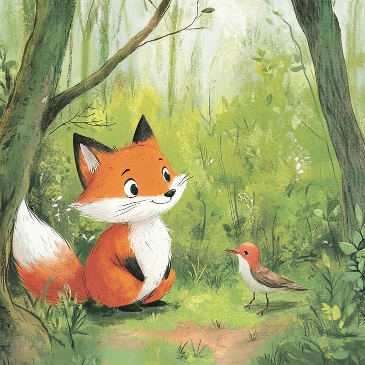 hình ảnh cáo chibi tạo cảm giác nhẹ