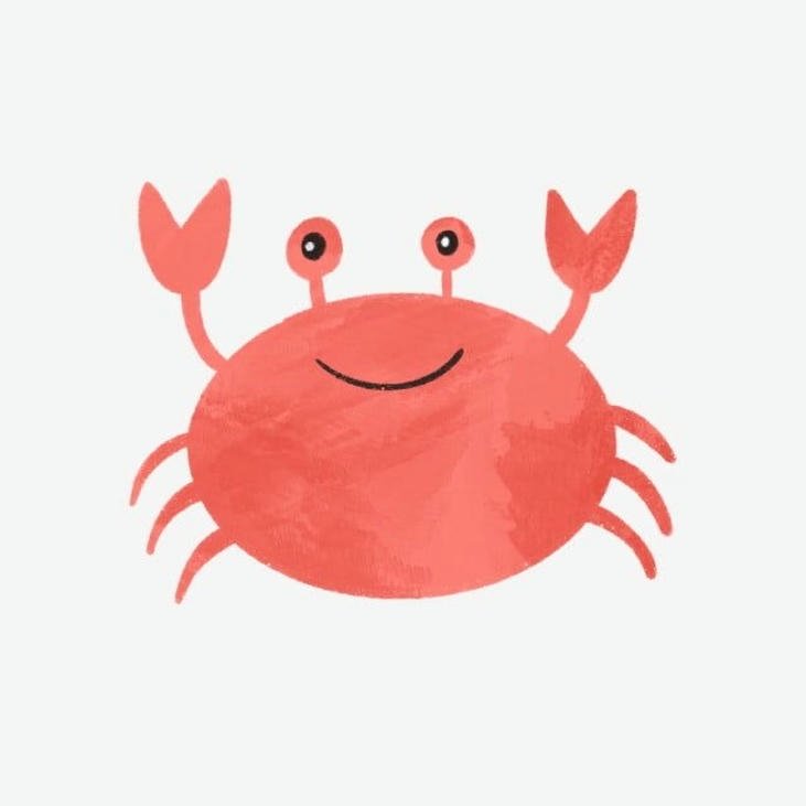 hình ảnh con cua chibi dễ thương
