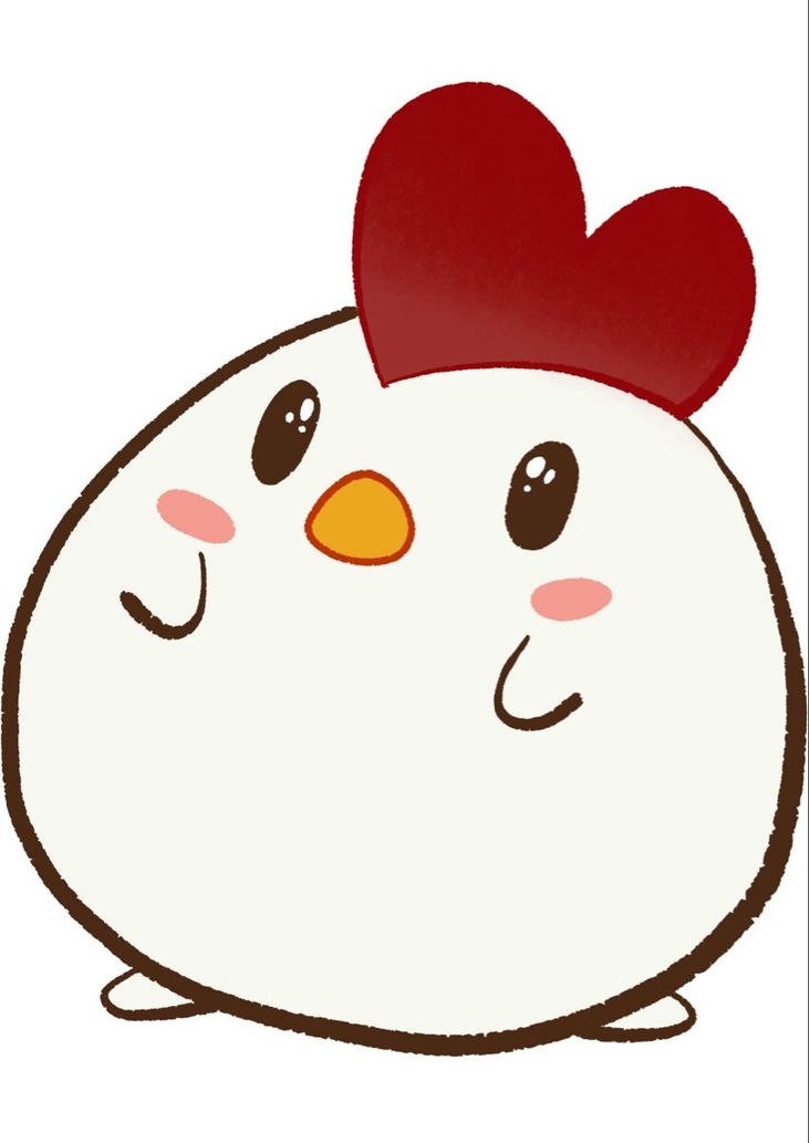 hình ảnh con gà chibi sinh động