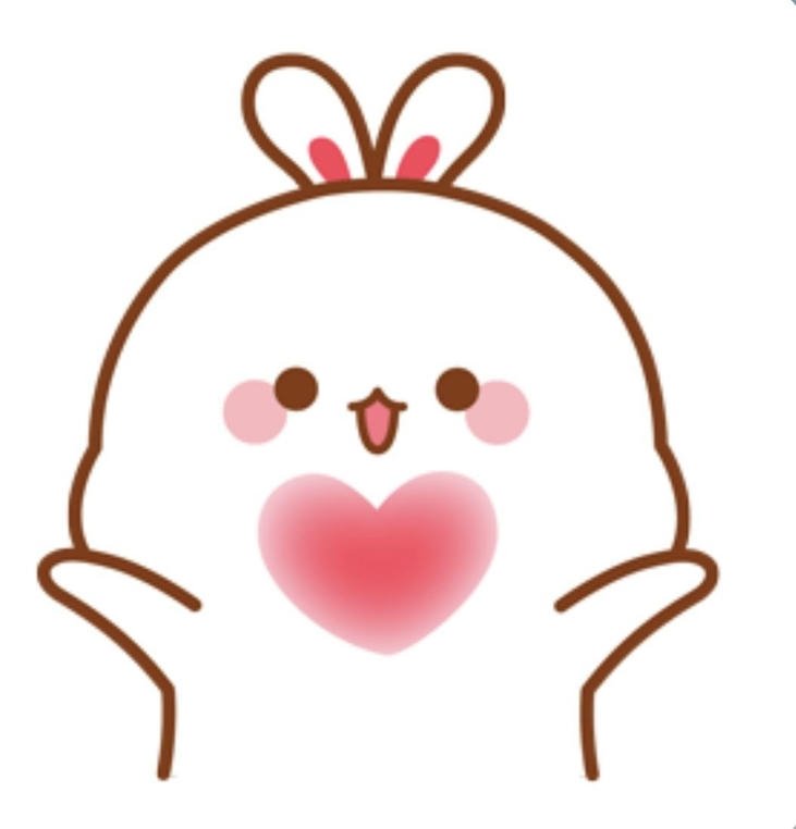 hình ảnh con thỏ chibi biểu hiện sinh động