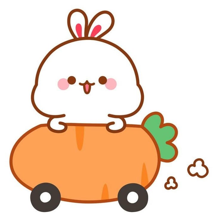 hình ảnh con thỏ chibi tạo cảm giác nhẹ