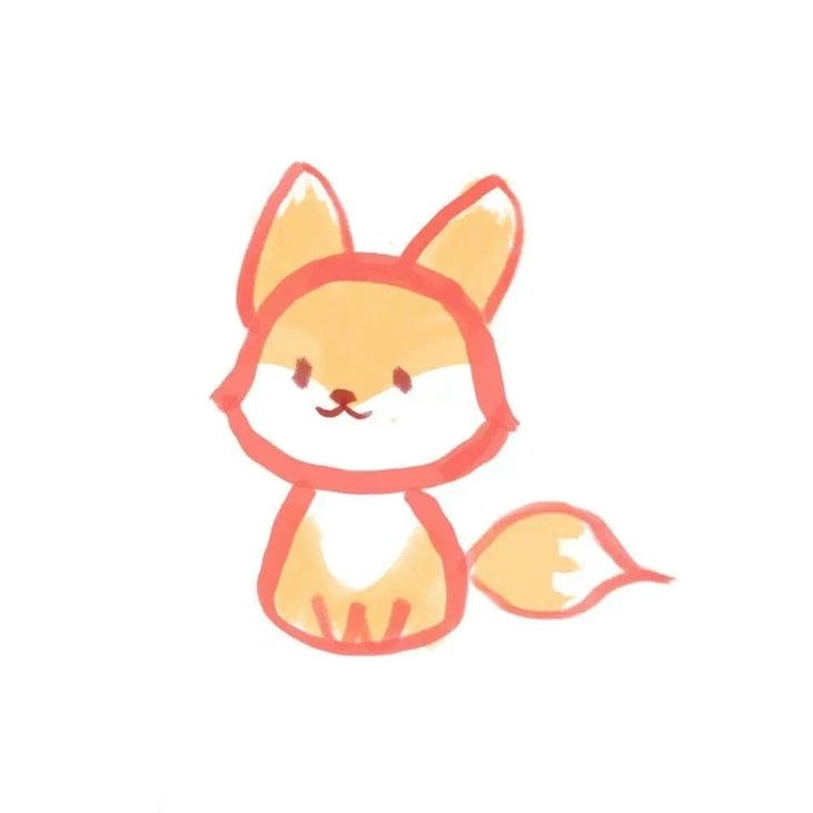 hình cáo chibi dễ mến dễ nhìn