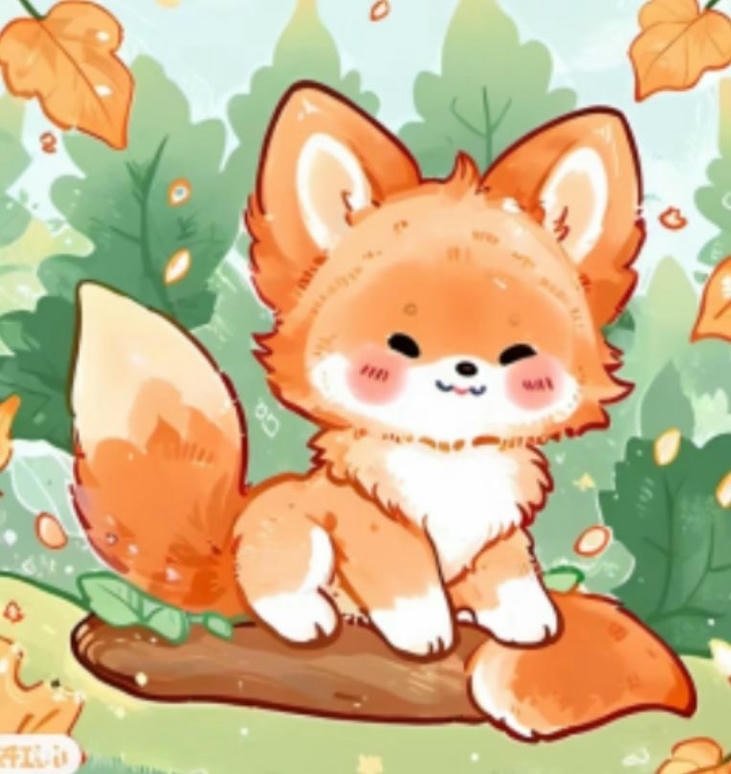 hình cáo chibi dễ thương đẹp