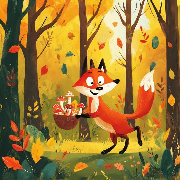 hình cáo chibi phong cách vui