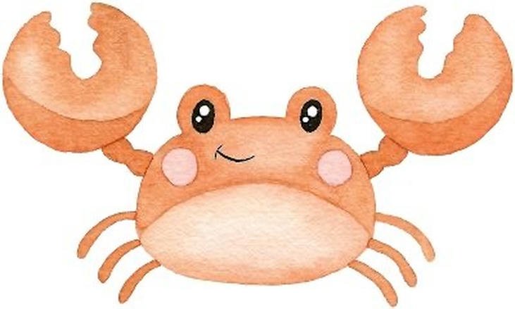 hình con cua chibi chân thực