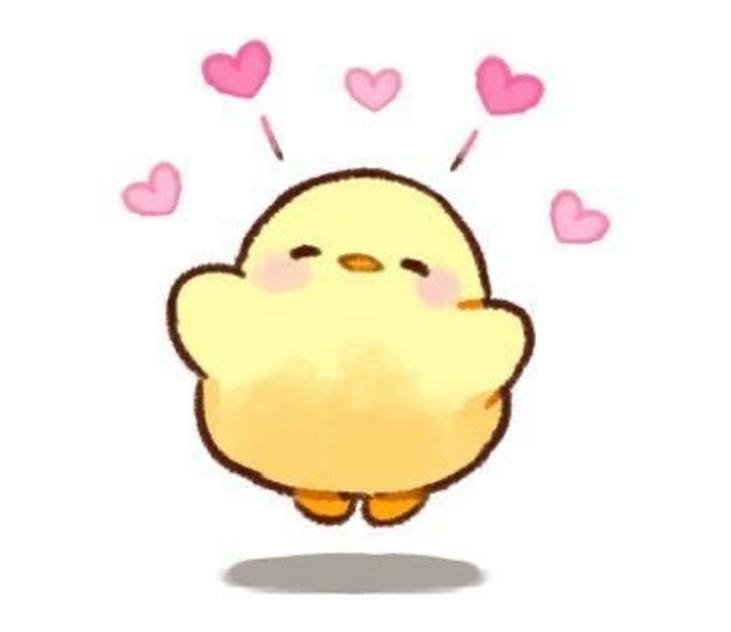 hình con gà chibi dễ thương