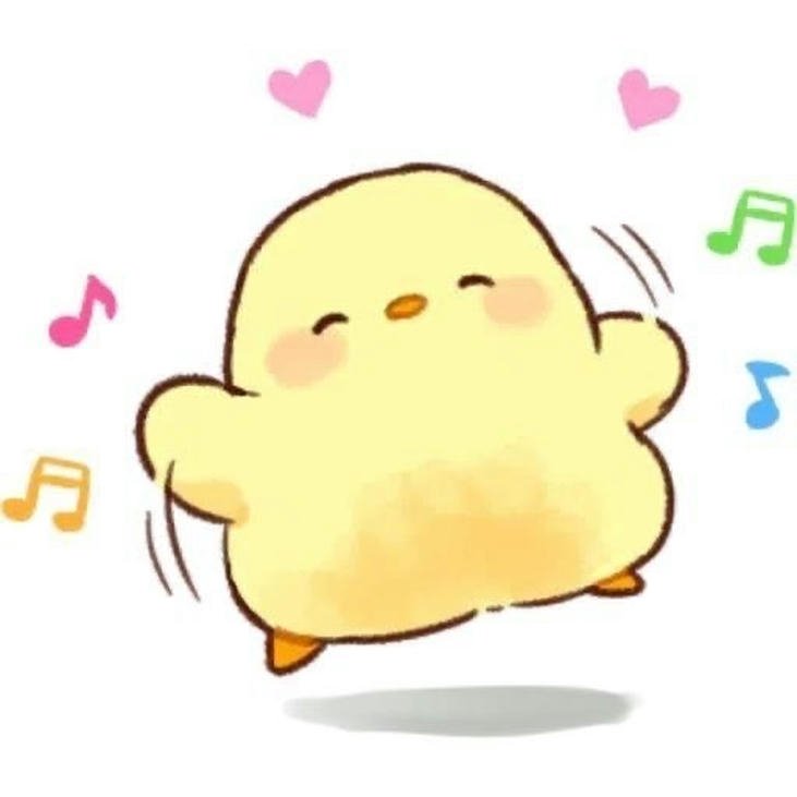 hình con gà chibi nghệ thuật