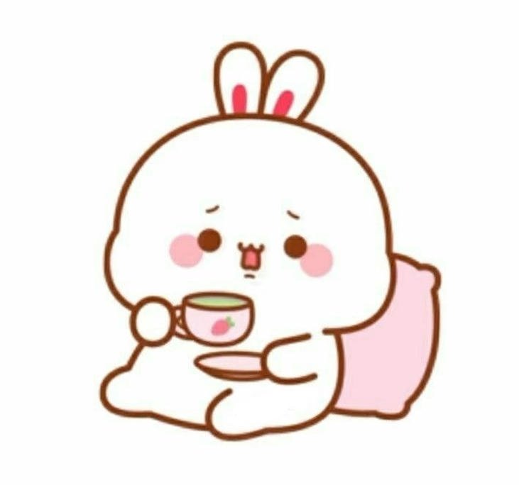 hình con thỏ chibi cảm giác hiền hòa