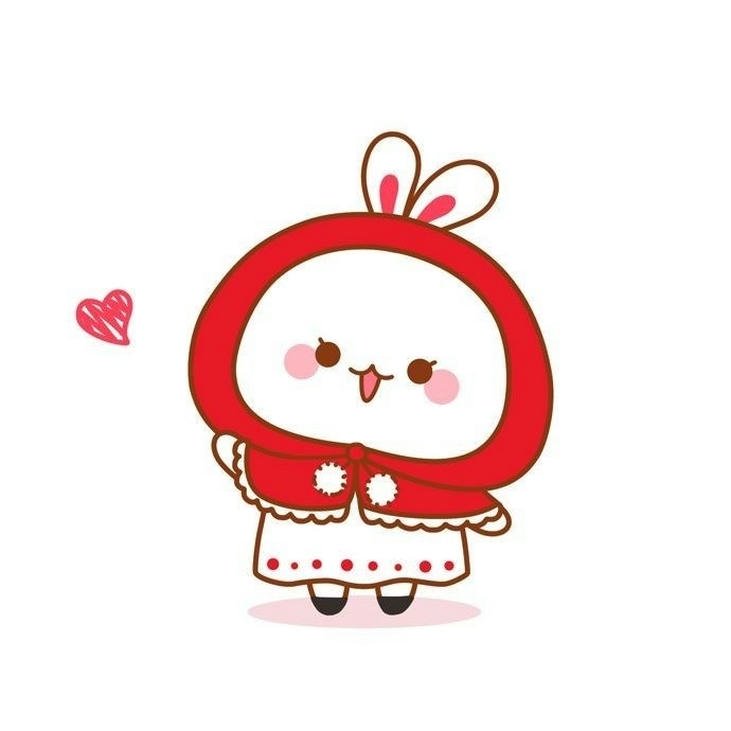 hình con thỏ chibi dễ nhìn