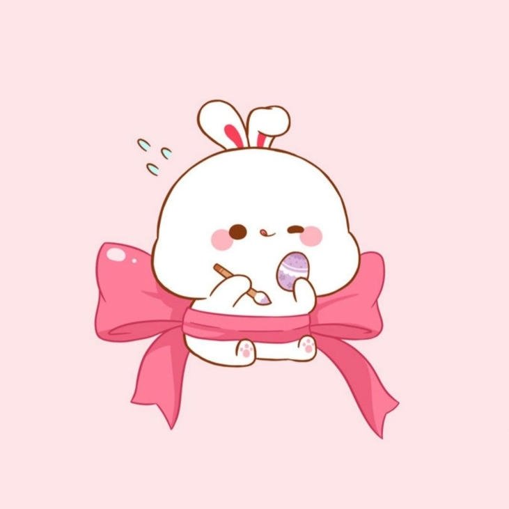 hình con thỏ chibi dễ thương