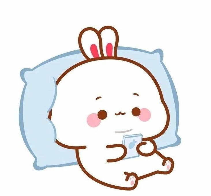 hình con thỏ chibi tạo dáng linh hoạt