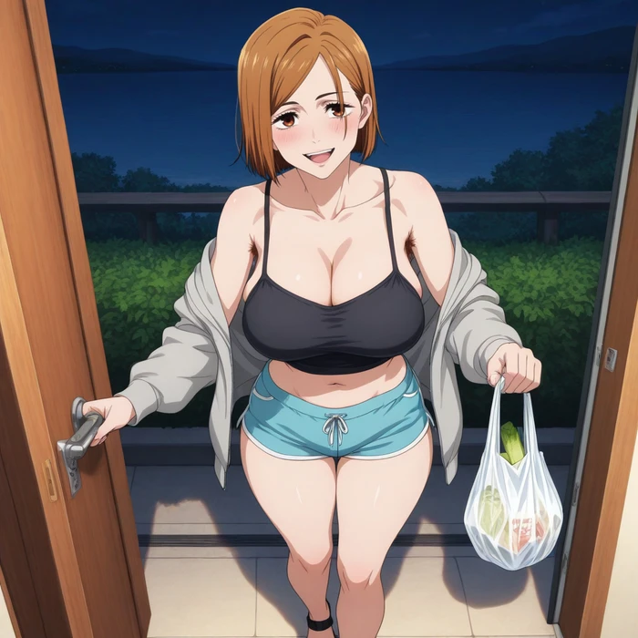 Ảnh Nobara hentai gợi tình với nụ cười hút hồn