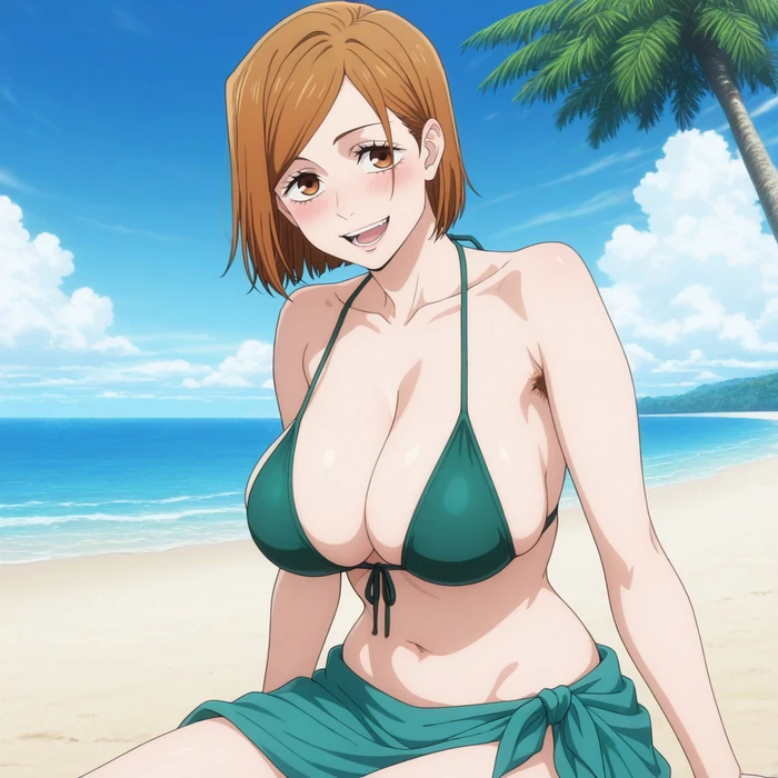 Ảnh Nobara hentai sexy trong bikini ôm sát