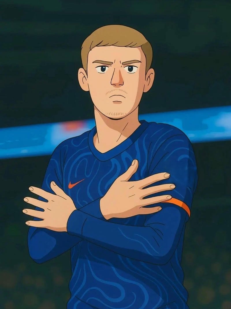 Ảnh anime bóng đá bố cục cân đối ấn tượng