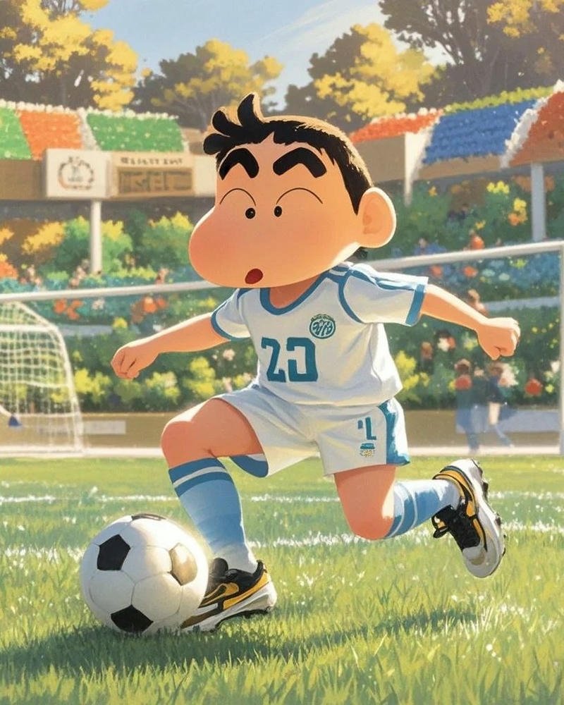 Ảnh anime bóng đá phong cách minh họa ấn tượng