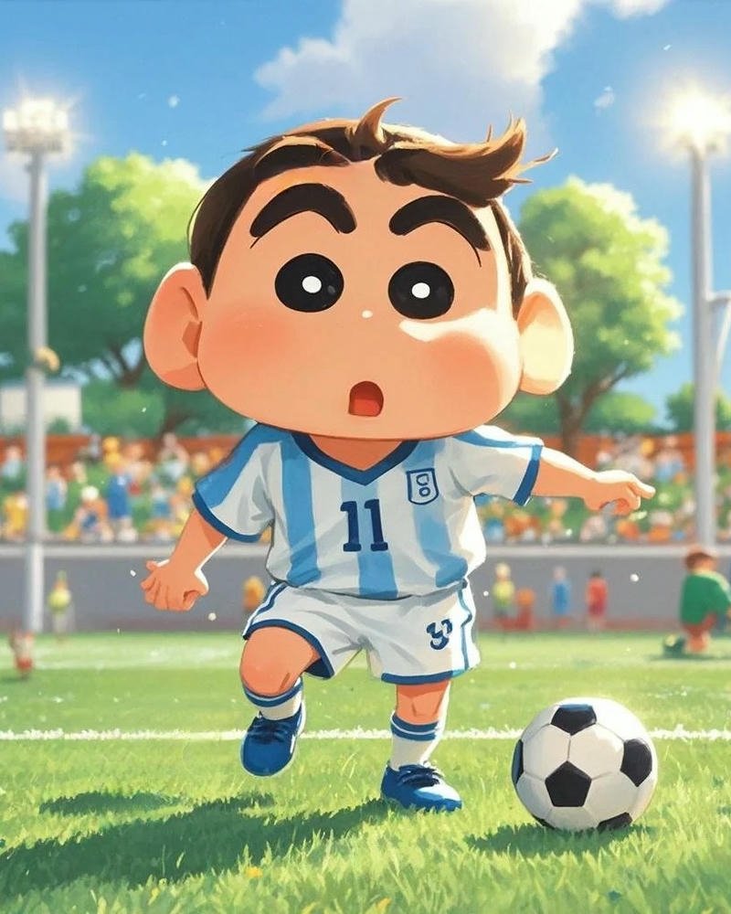 Ảnh anime bóng đá sắc màu nổi bật hài hòa