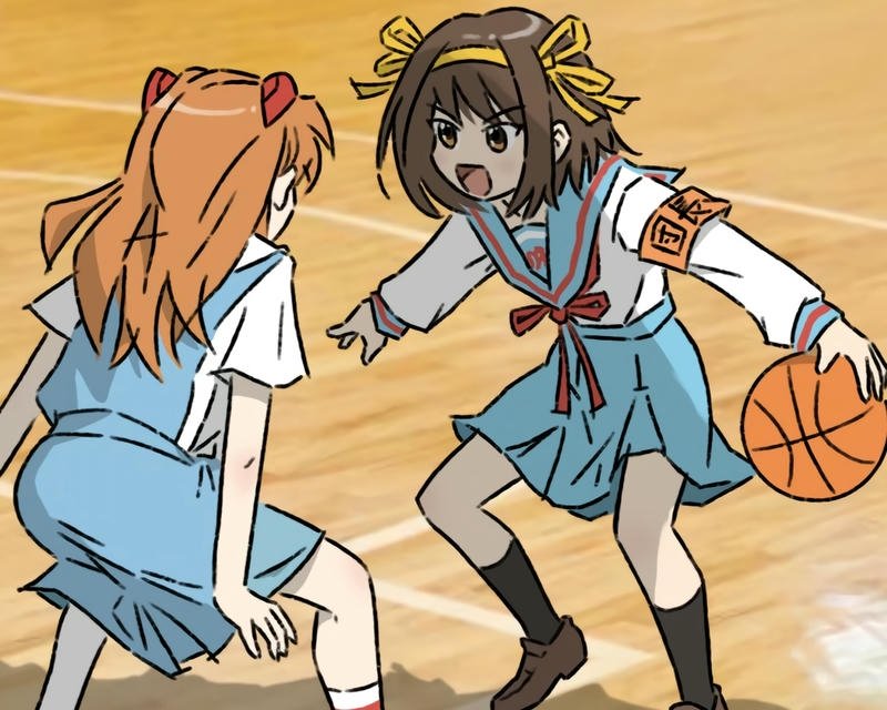 Ảnh anime bóng rổ khắc họa nhân vật mạnh mẽ