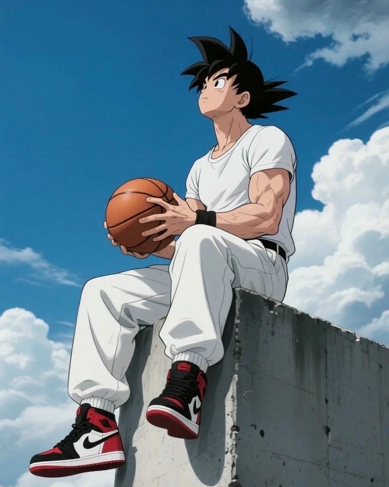 Ảnh anime bóng rổ phác họa dáng hình linh hoạt