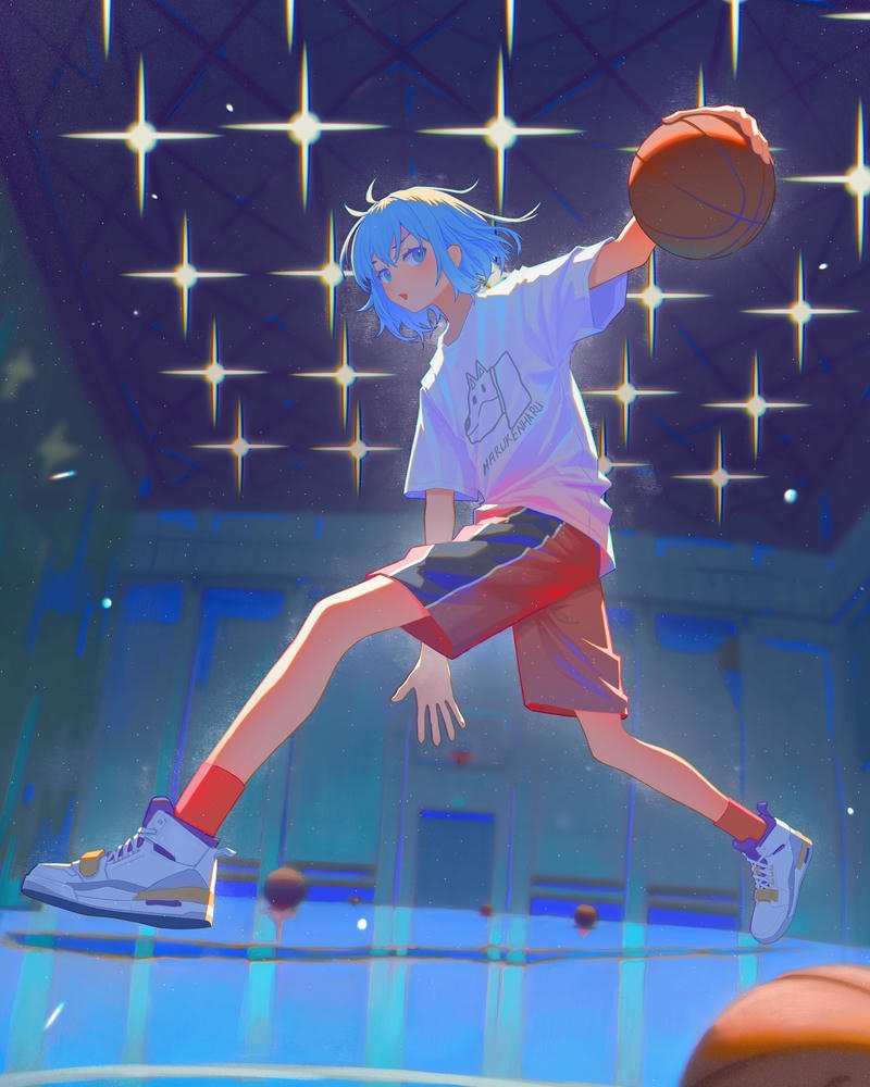 Ảnh anime bóng rổ tạo hình nhân vật ấn tượng