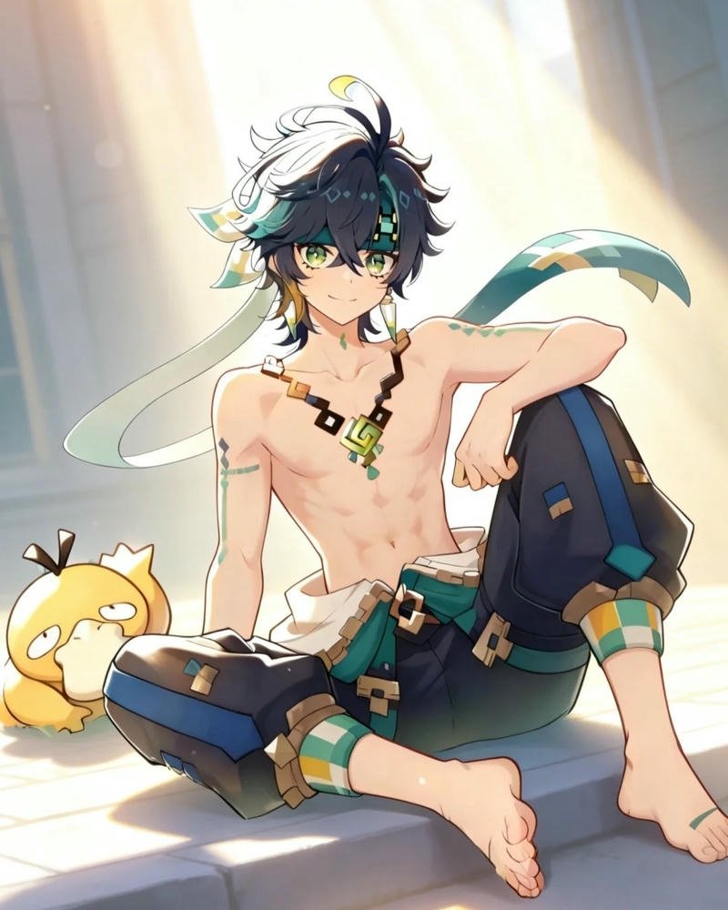 Ảnh anime nam 6 múi cơ bắp rõ nét