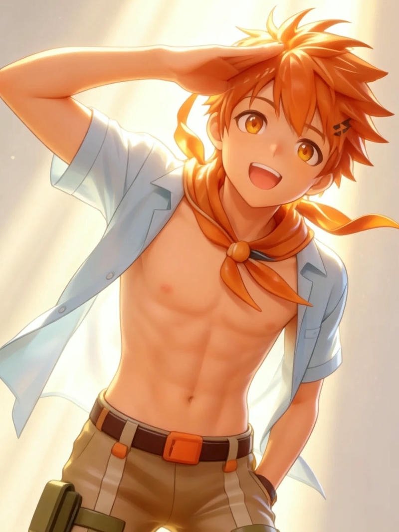 Ảnh anime nam 6 múi hình tượng mạnh mẽ