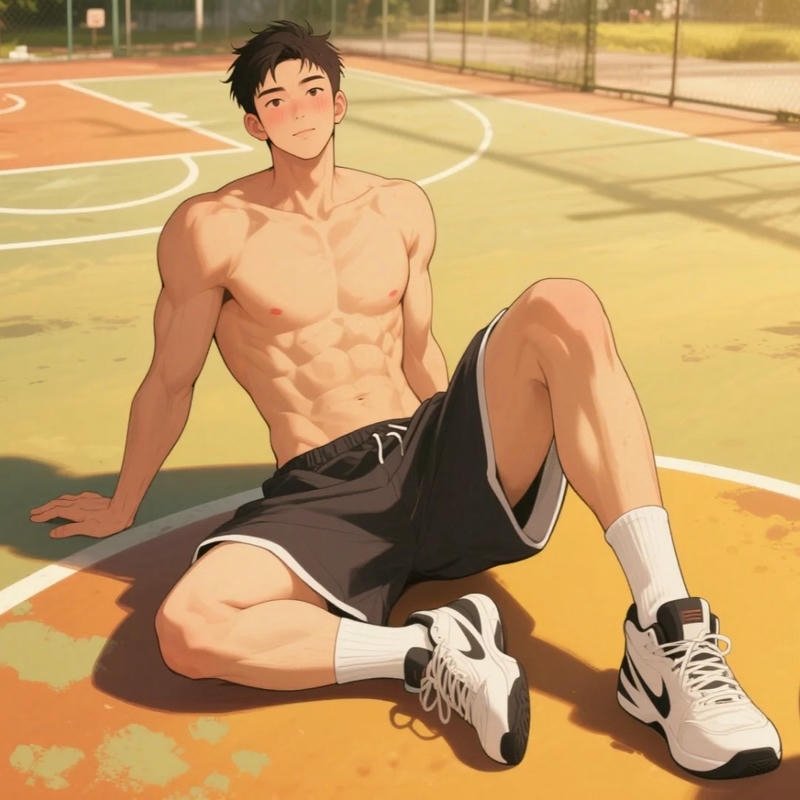 Ảnh anime nam 6 múi nét vẽ sắc sảo