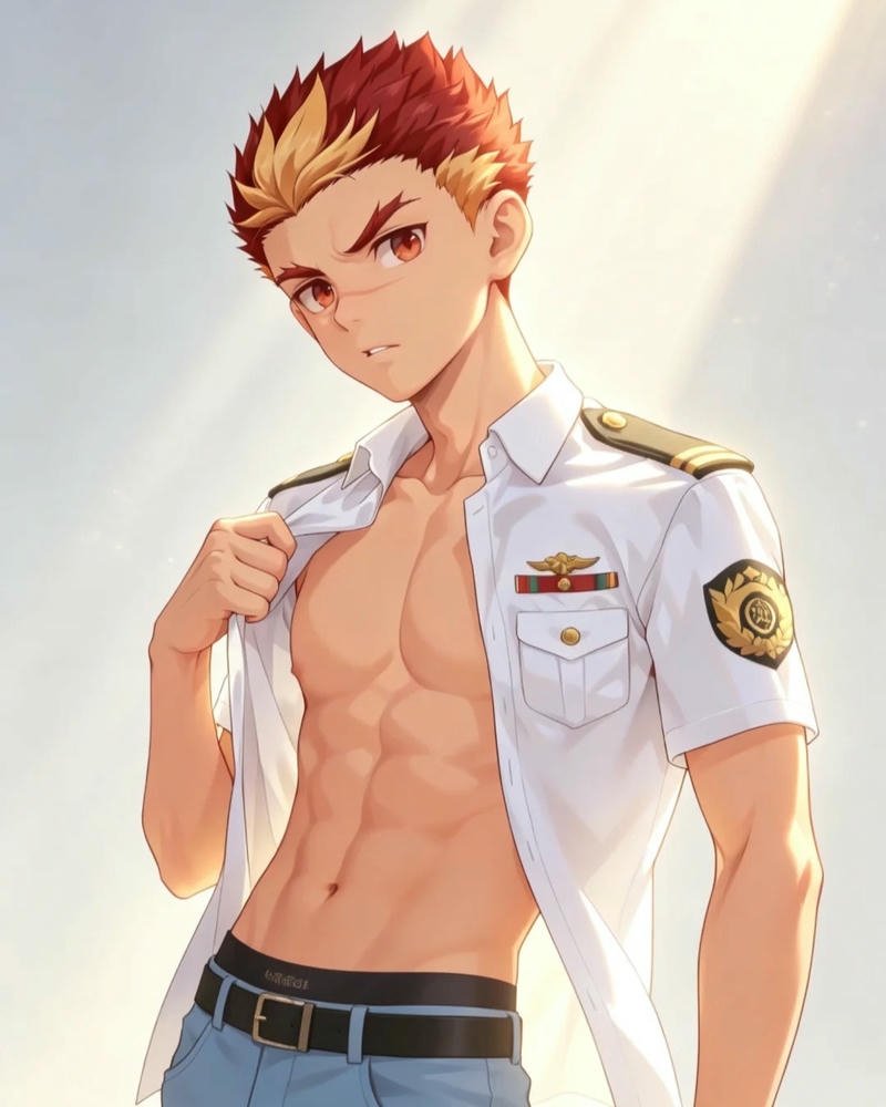 Ảnh anime nam 6 múi tạo hình cá tính