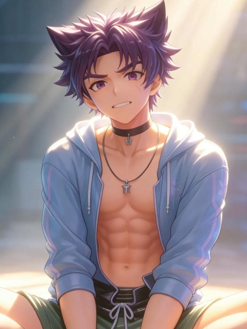 Ảnh anime nam 6 múi vẻ ngoài cuốn hút