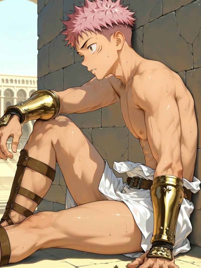 Ảnh anime nam cơ bụng săn chắc ấn tượng