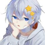 Ảnh anime nam tóc trắng phong thái bí ẩn