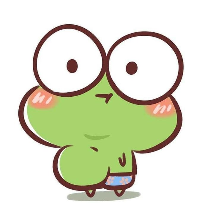 Ảnh avatar ếch vui nhộn sáng
