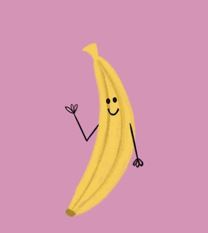 Ảnh avatar quả chuối cute dễ chịu