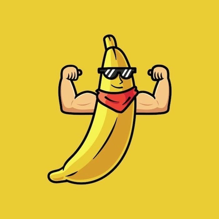 Ảnh avatar quả chuối cute trông cưng