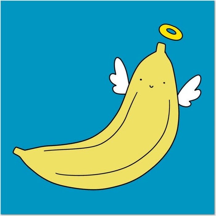 Ảnh avatar quả chuối cute tươi tắn
