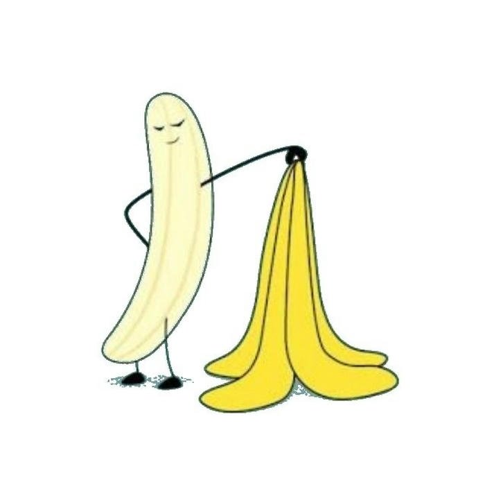 Ảnh avatar quả chuối cute vui vẻ