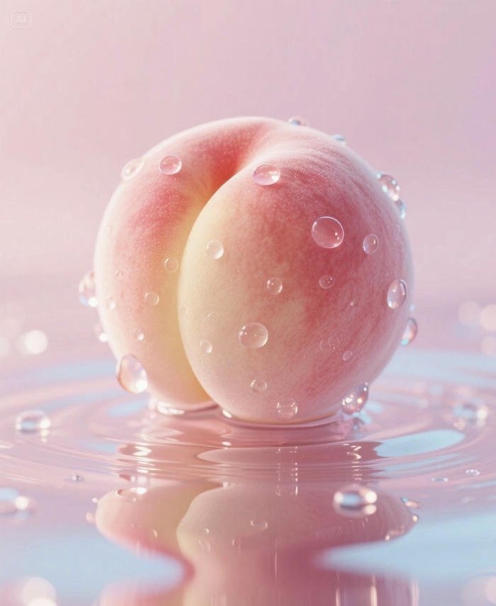 Ảnh avatar quả đào dễ nhìn gọn gàng