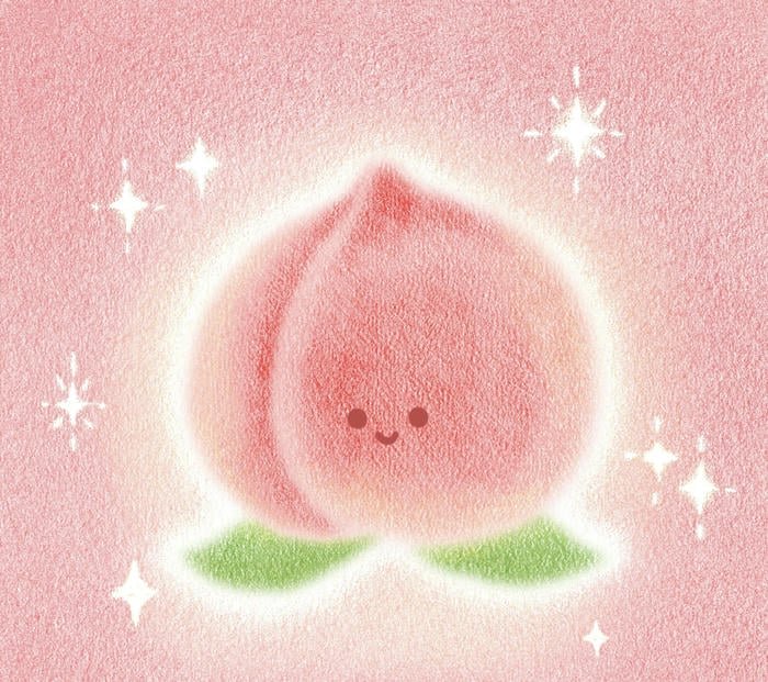 Ảnh avatar quả đào hồng nhạt xinh