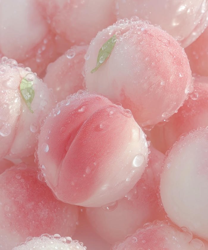 Ảnh avatar quả đào tông hồng sáng