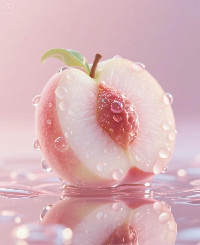 Ảnh avatar quả đào trông rất ngọt