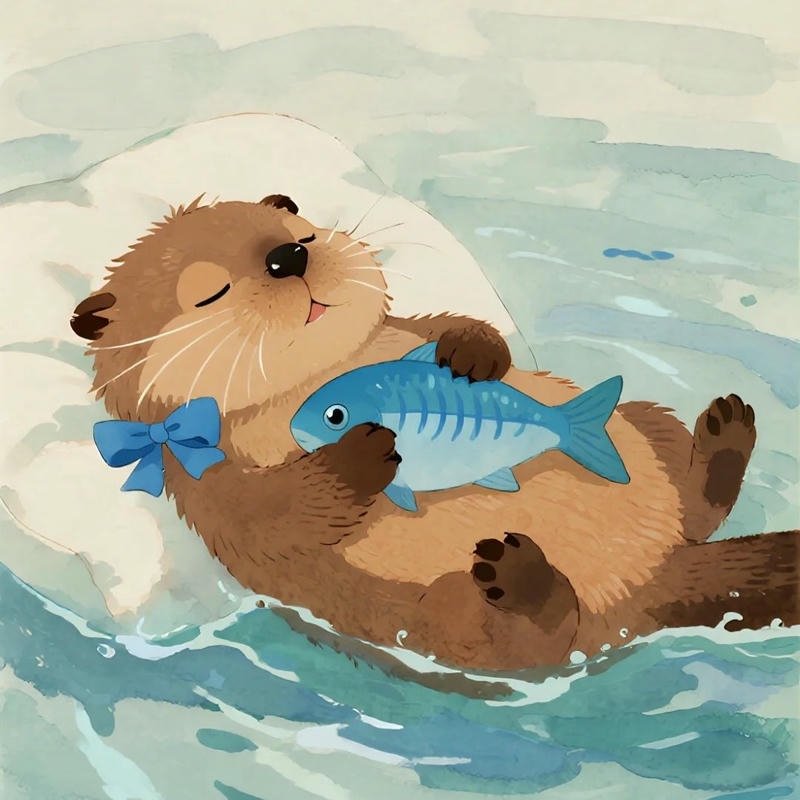 Ảnh avatar rái cá phong cách đơ vô tri