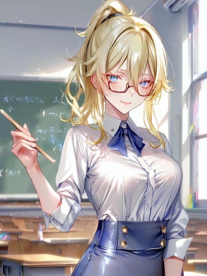 Ảnh cô giáo anime khắc họa cá tính riêng biệt