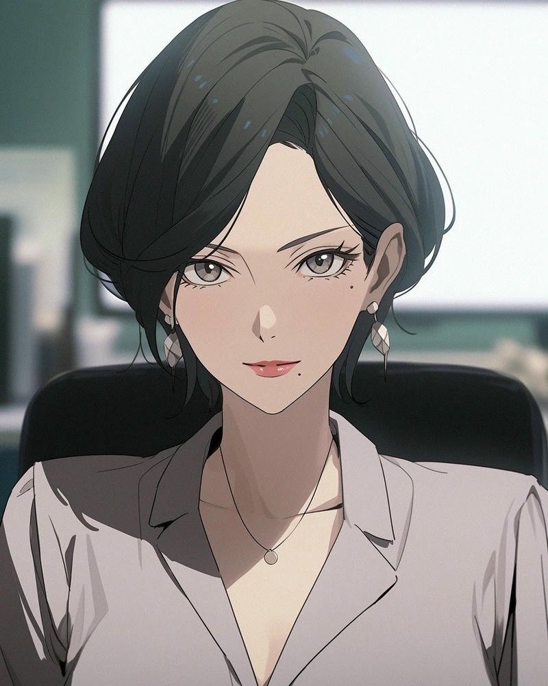 Ảnh cô giáo anime thiết kế trang phục ấn tượng