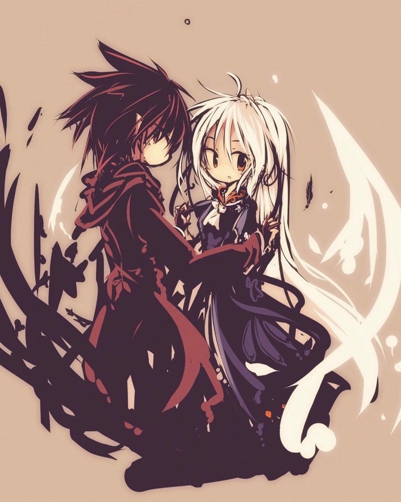 Ảnh đôi bạn thân anime khắc họa khoảnh khắc thân thiết