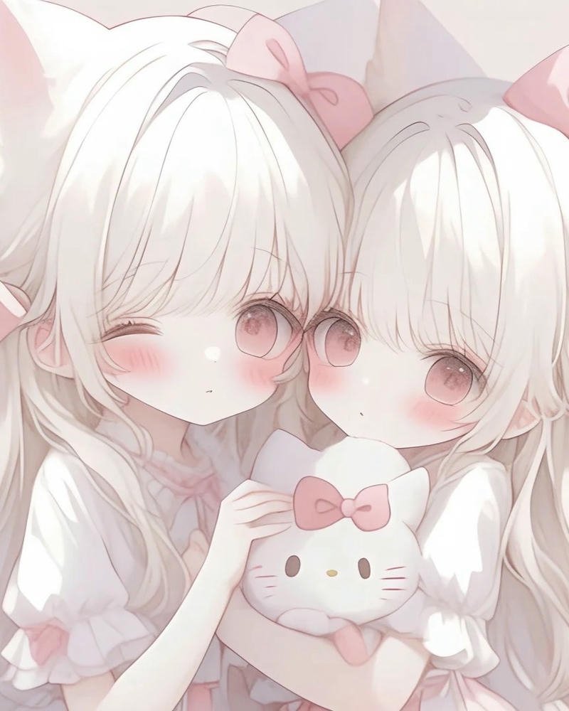 Ảnh đôi bạn thân anime tôn vinh sự đồng hành