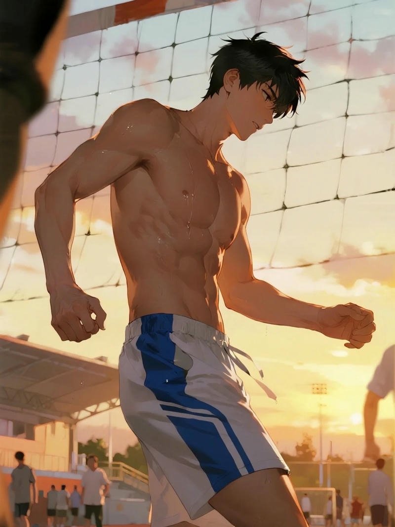 Ảnh nhân vật anime nam body săn chắc