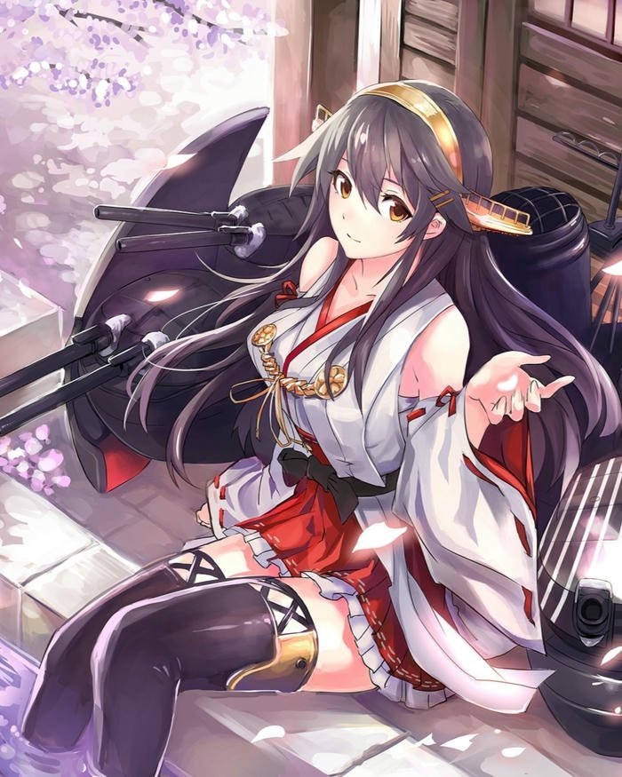 Ảnh nhân vật anime nữ mặc kimono đỏ trắng đẹp