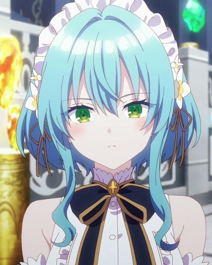 Ảnh nhân vật anime nữ tóc xanh dương tai mèo