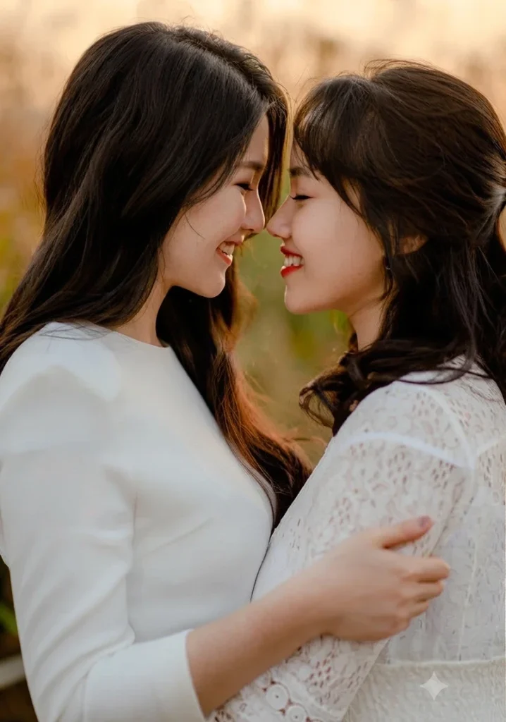 Ảnh sex les màn trình diễn mông tròn quyến rũ