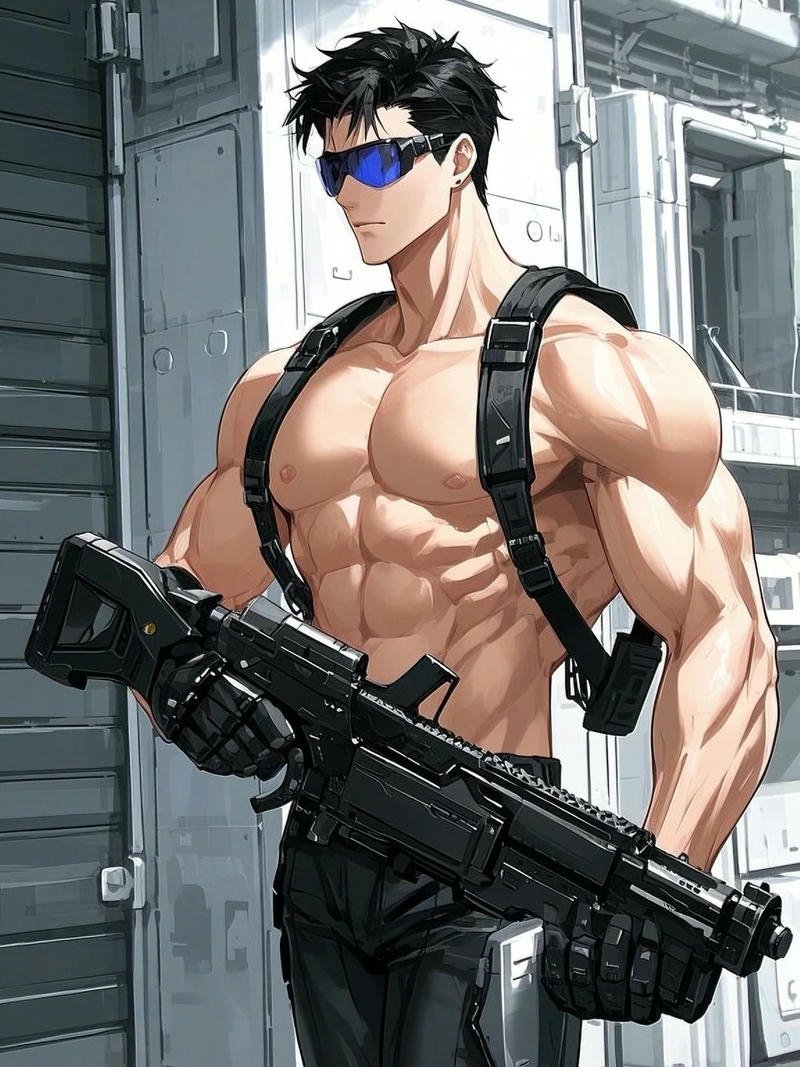 Anime nam cơ bắp 6 múi rõ nét