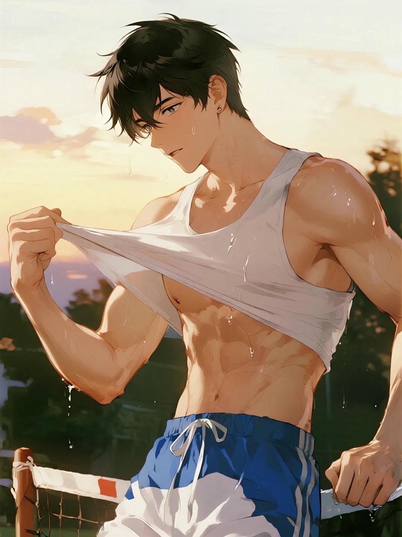 Anime nam sở hữu cơ bụng sáu múi